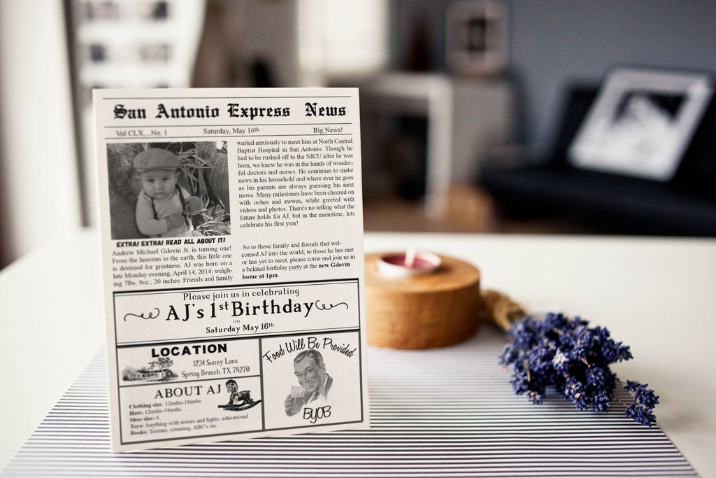 Invitation Design- Birthday Invitation