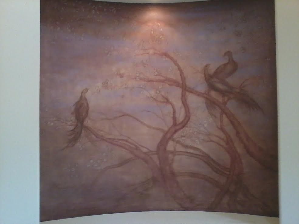 Old World Style Beach House has a circular foyer w