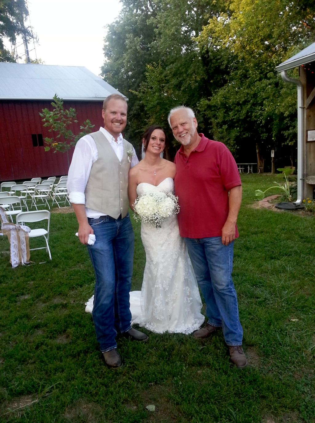 This farm setting was a neat way to celebrate the 