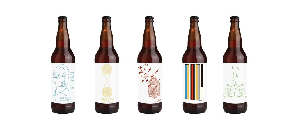 Labels and packaging for Rexx Rsrv brewery.