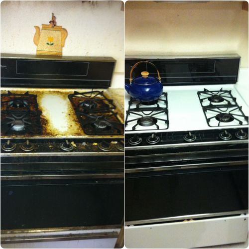 Before & After Kitchen Stove