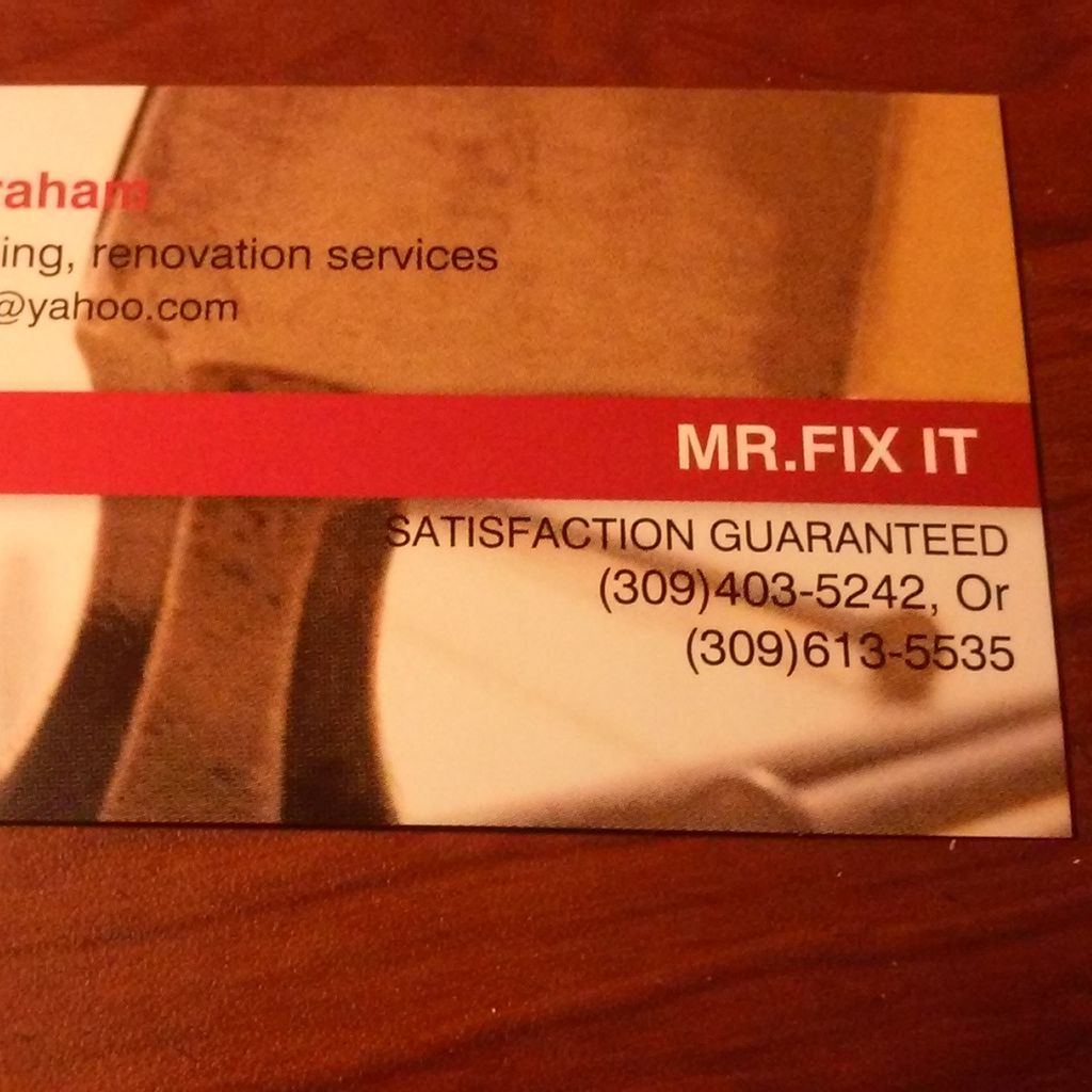 MR FIX IT HANDYMAN SERVICES. AND GENERAL CARPENTRY