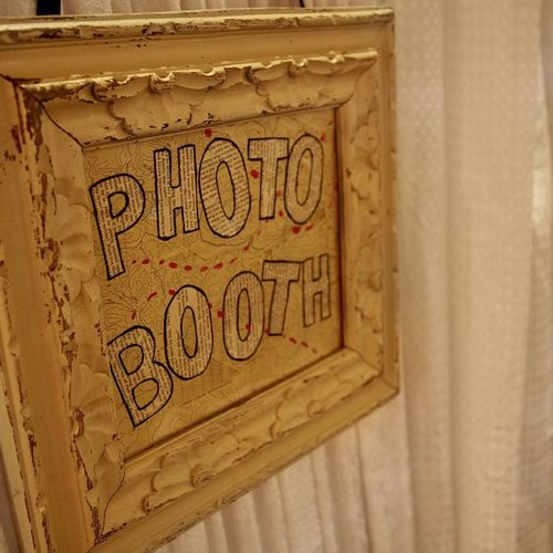 We have 2 Photo Booths available.  White and Black