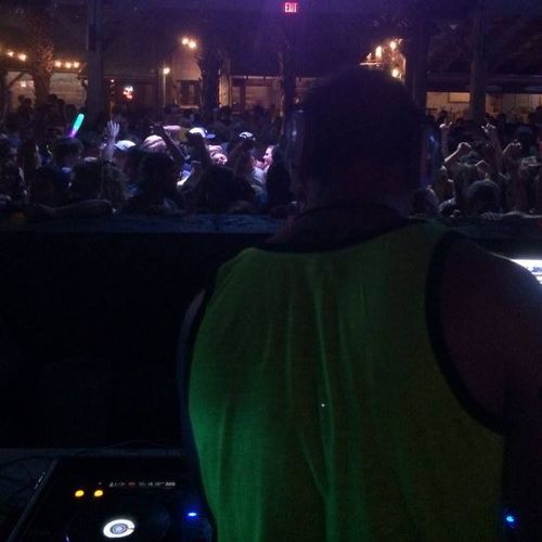 DJ'ing a club in Panama City Beach, FL