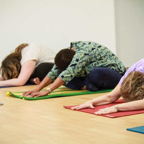 Group yoga class