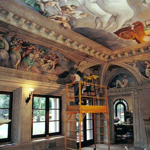 Italian Villa mural recreation 