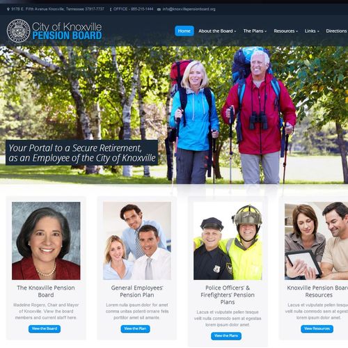Website for Knoxville Pension Board