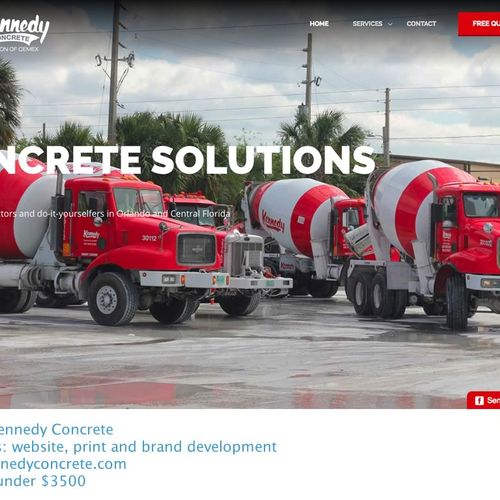 Kennedy Concrete: Mobile friendly website developm
