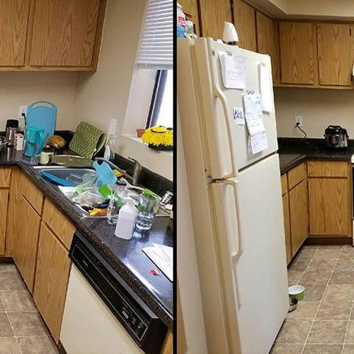 A clean kitchen is a happy kitchen! Our maids get 