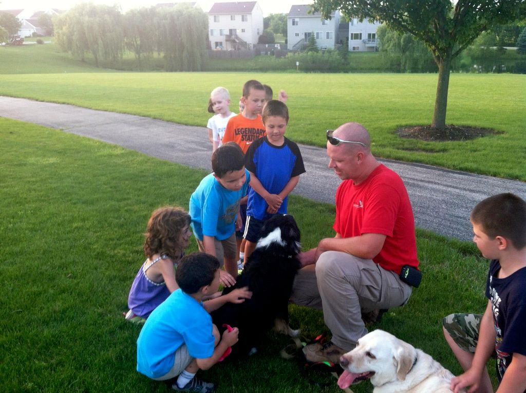 Kids at Lindenhurst Pk. Dist. Family Campout learn