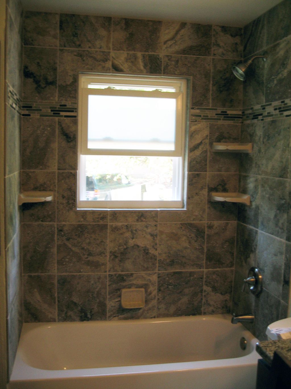 This bathroom got a complete makeover from top to 