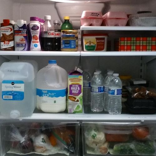 Clean and Organized Refrigerator
