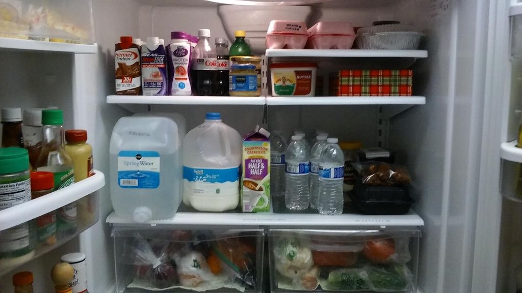 Clean and Organized Refrigerator
