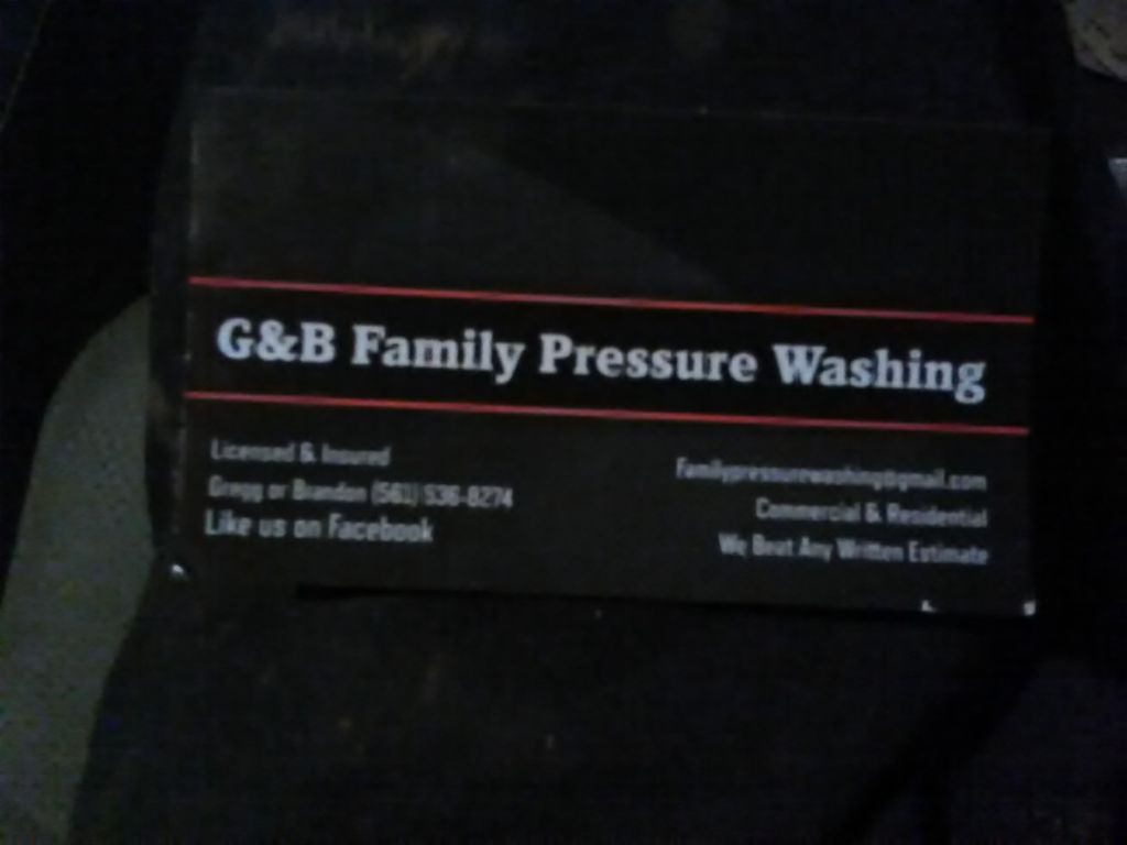G&B Family Pressure Washing