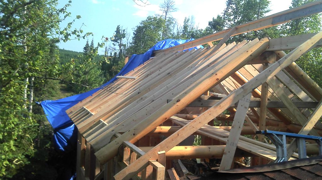 Cabin addition on the Gunflint Trail