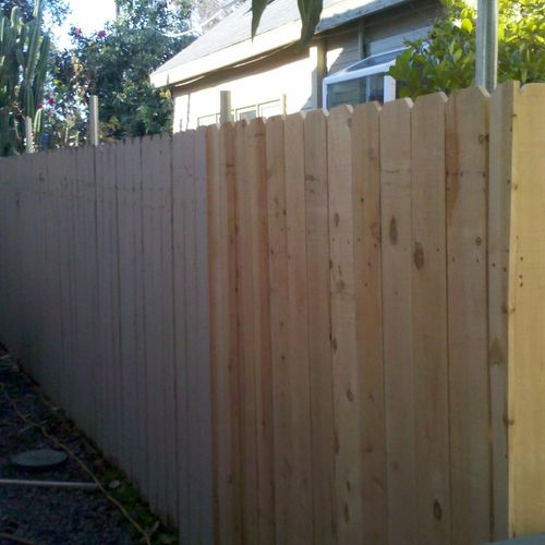 fence rebuild in Pasadena