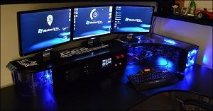 Awesome gaming set up in this room
