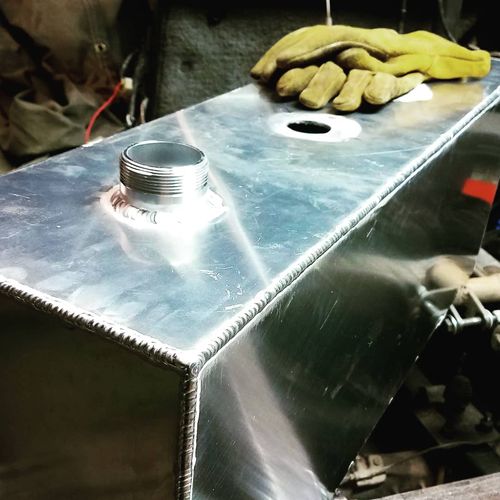 TIG welded aluminum fuel cell