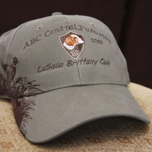 Detail of hat front (Dri-Duck brand hat, with pre-