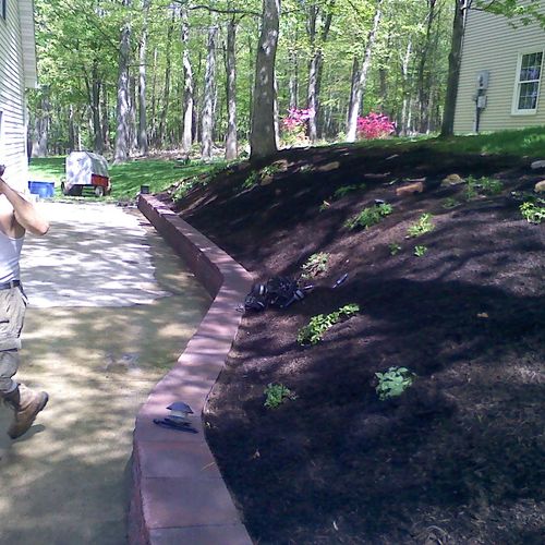 retaining walls and landscaping