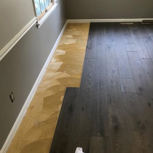engineered hardwood flooring glued down