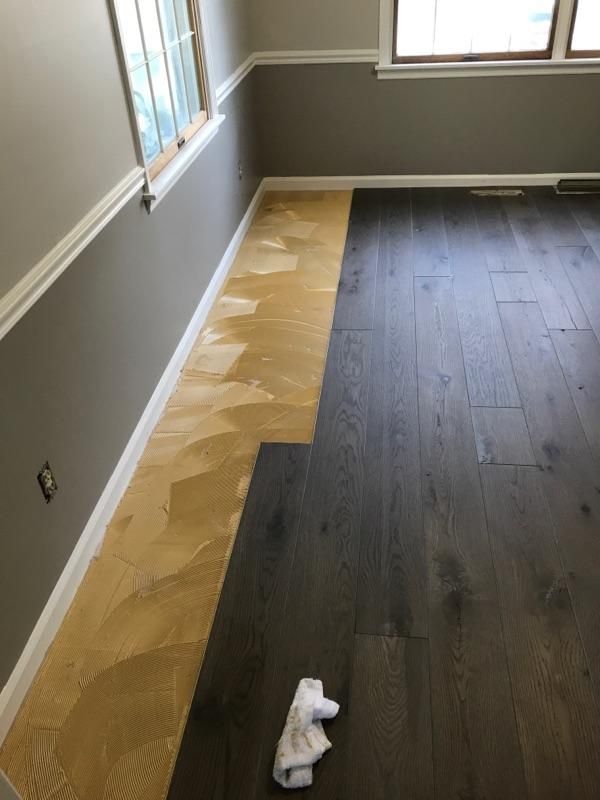 engineered hardwood flooring glued down