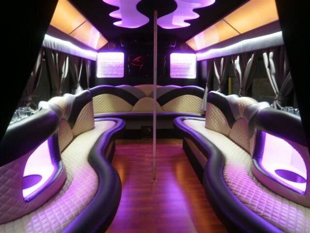 Party bus interior