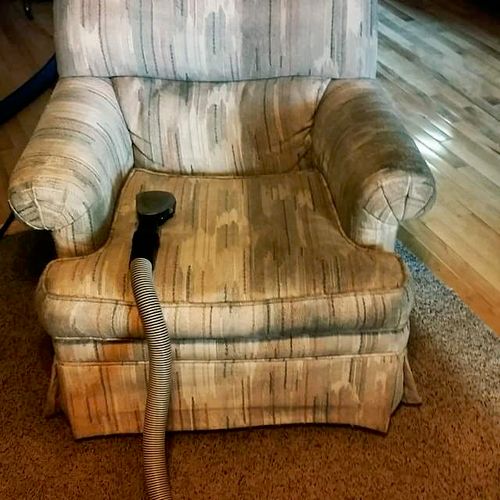 We clean upholstery