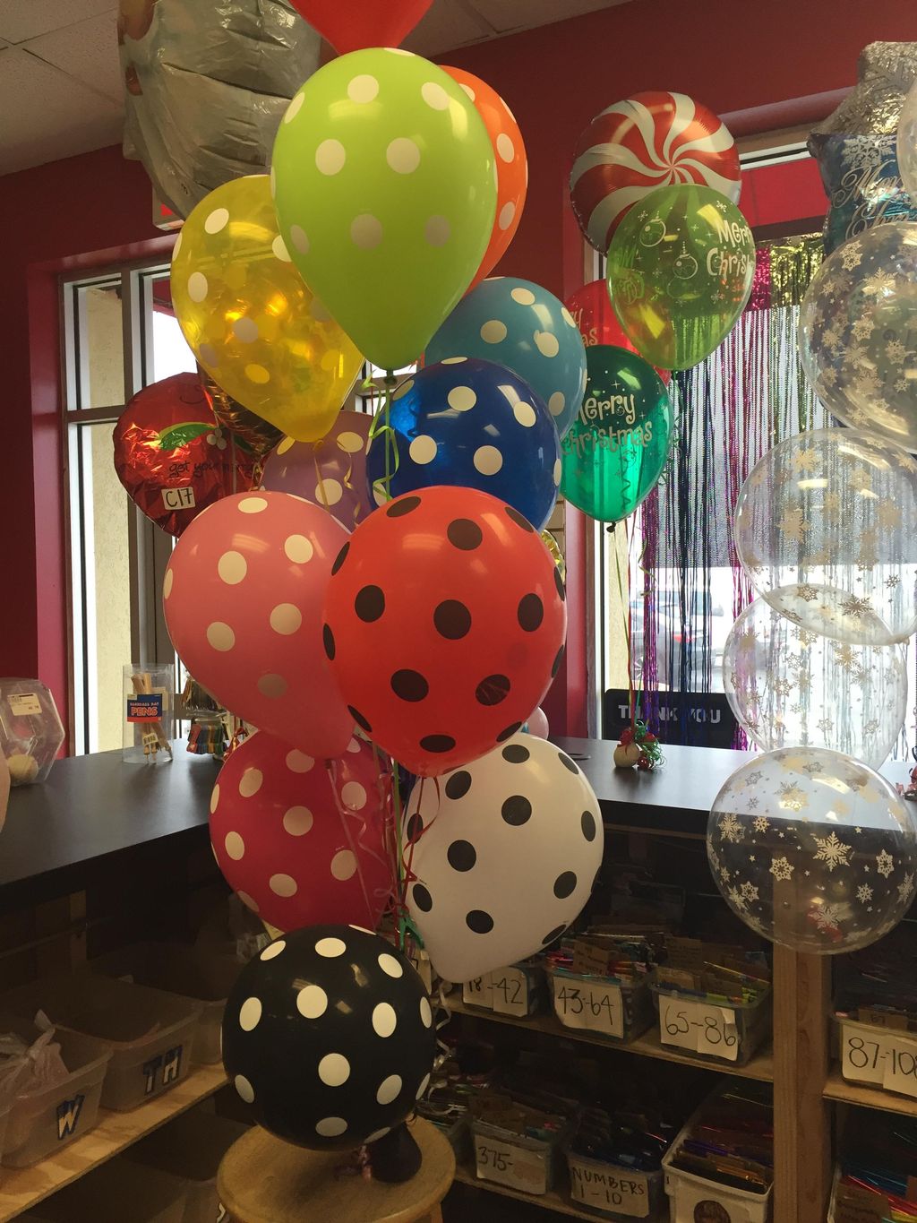 Polka dot bouquet