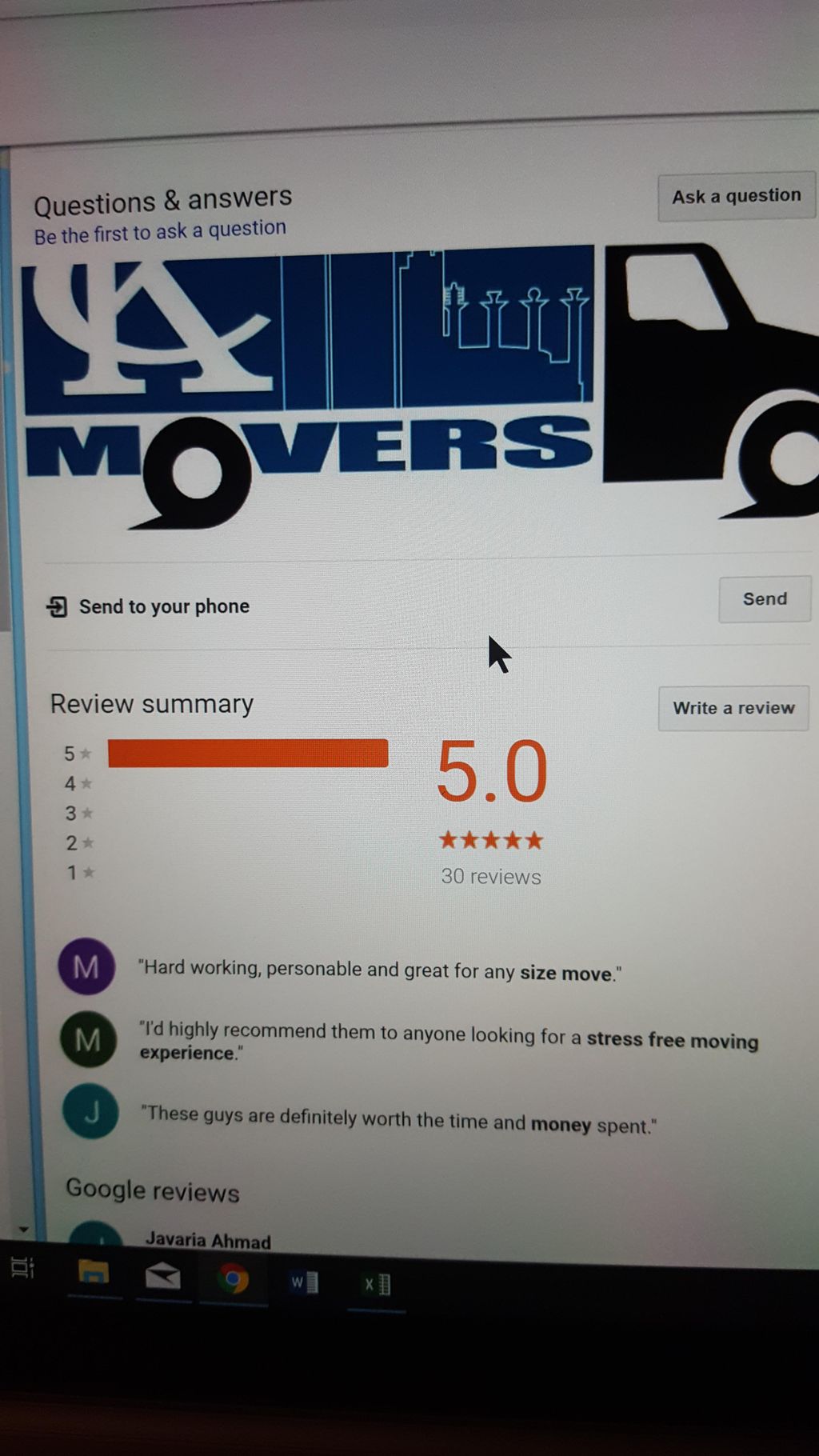 33 perfect reviews and counting. Thanks so much fo