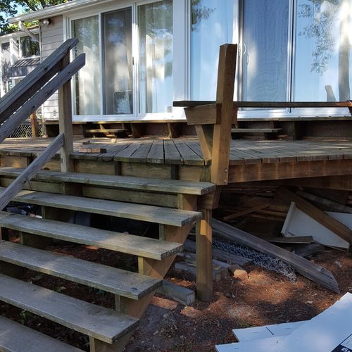White Lake Deck 2016 Old deck needed redone