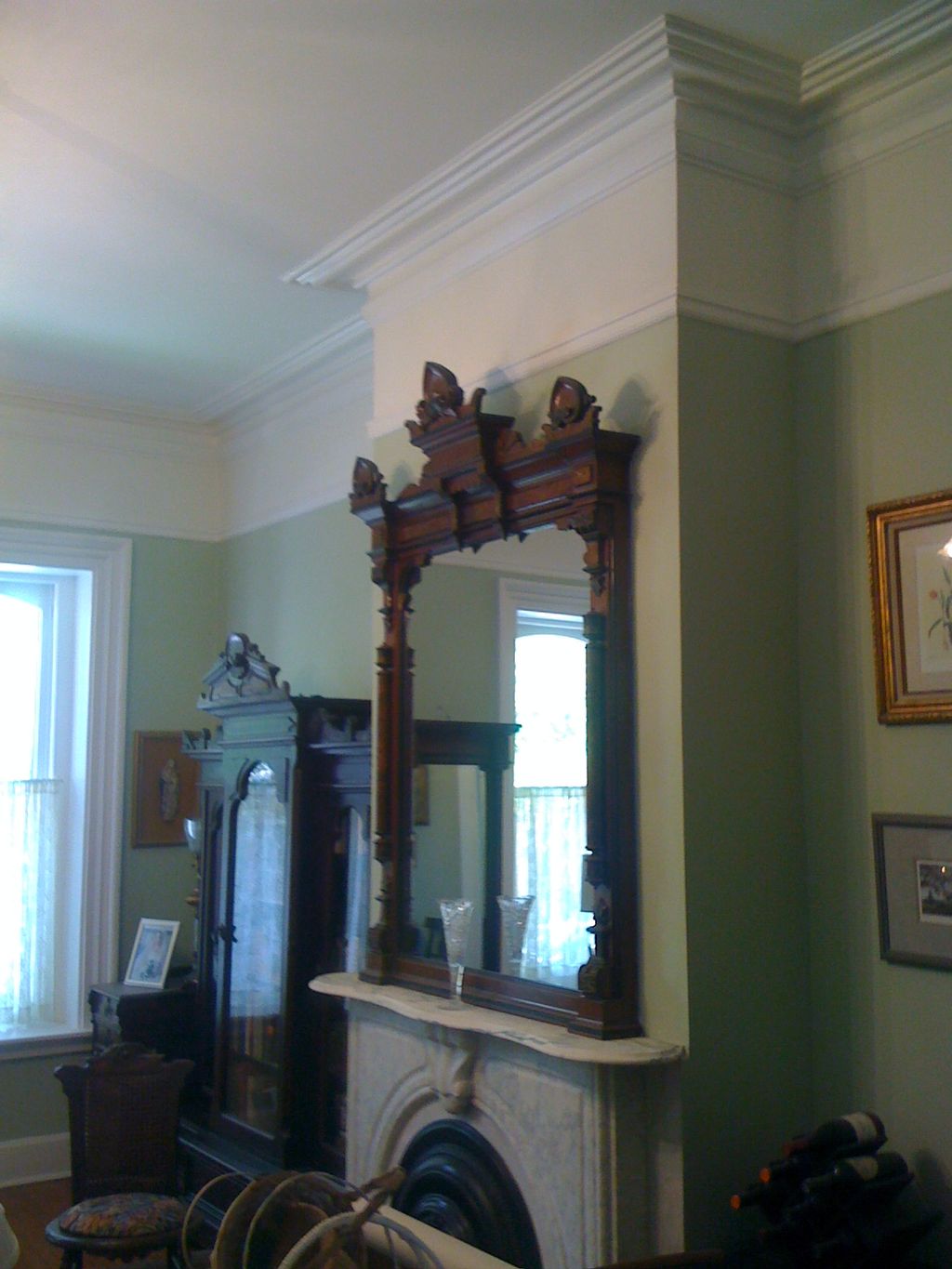 living room,painted and restored