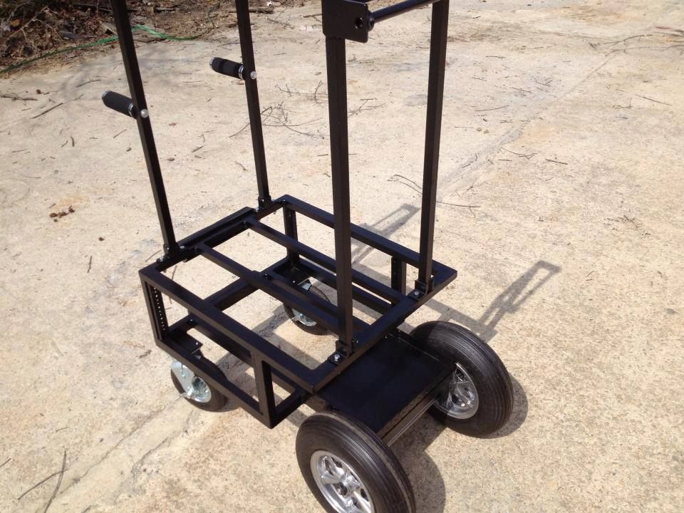 All aluminum cart for the audio industry