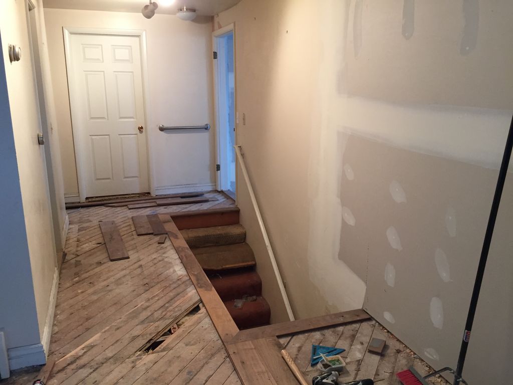 1. This was a before picture of where the new Hand