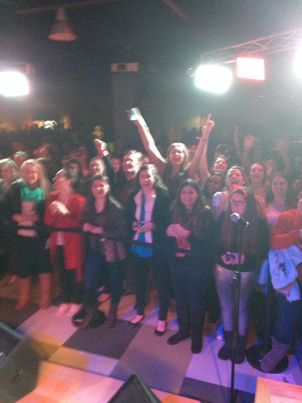 Yes, they are awaiting , on you, to touch the mic.