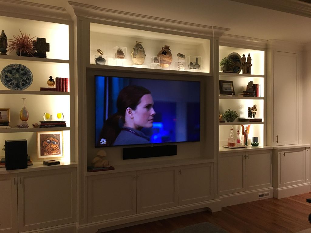 This client had us rebuild the front wall in the f