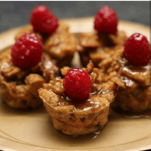 French Toast Bread Pudding w/ Maple Bourbon Sauce