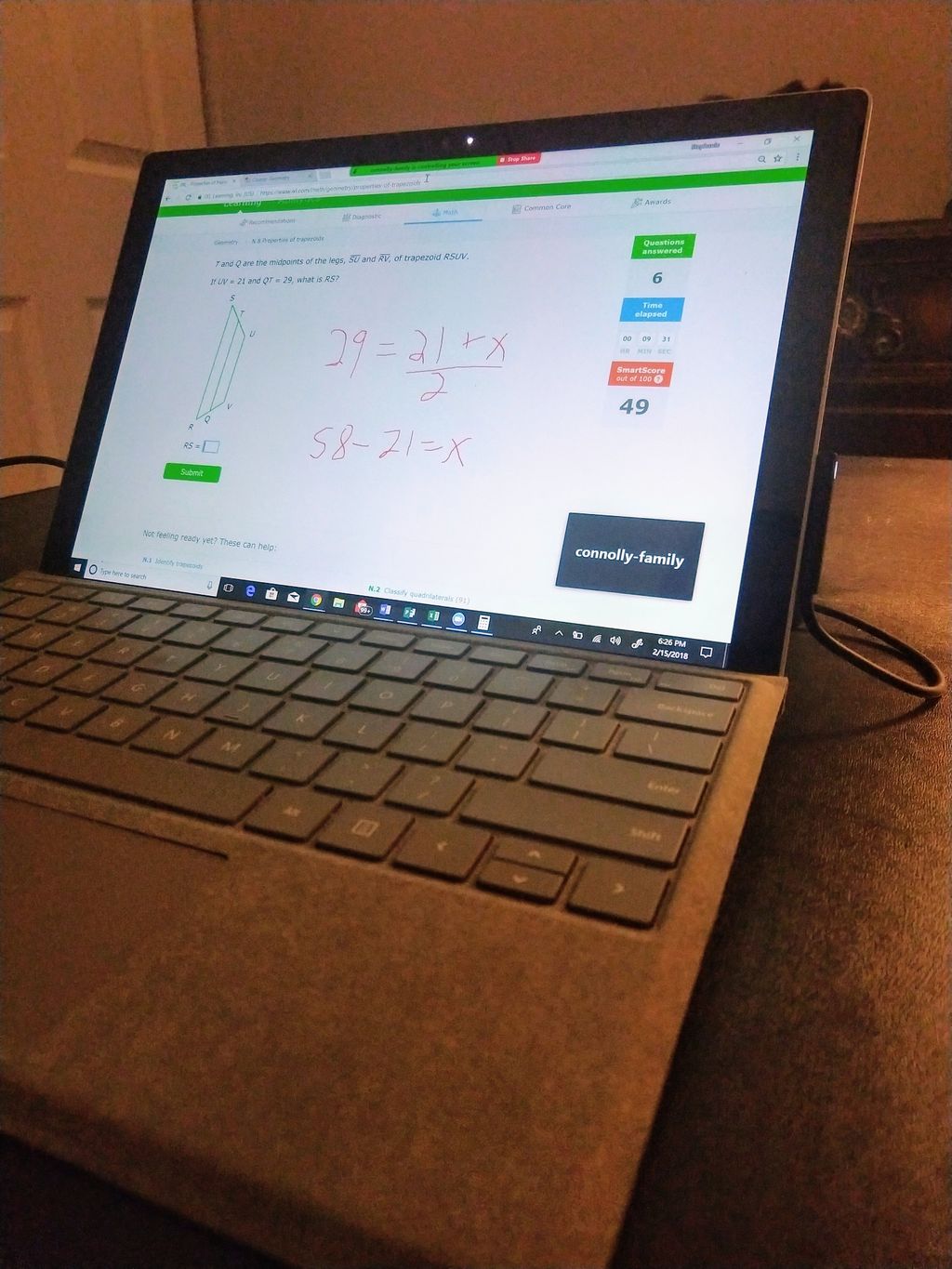 Online tutoring session:)