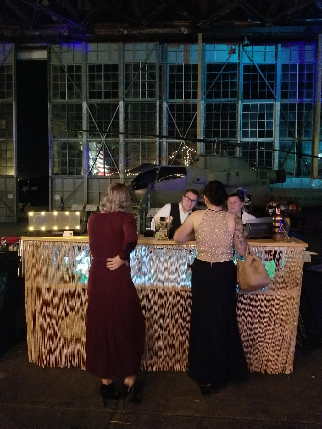 Wedding at the Wildwood Naval Aviation museum 