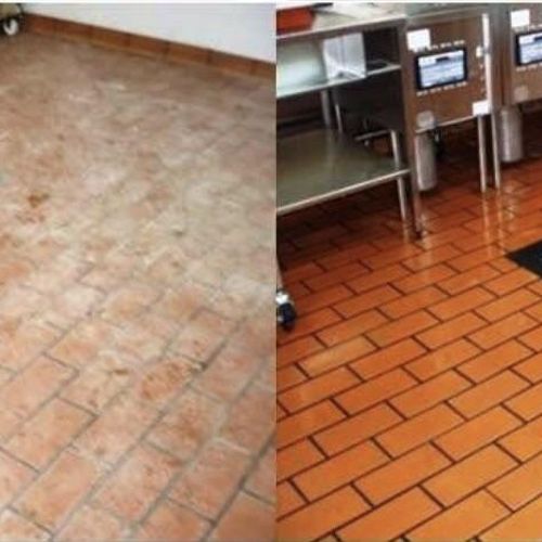 Perfectly done! Commercial tile cleaning provided 