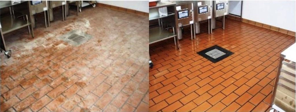 Perfectly done! Commercial tile cleaning provided 