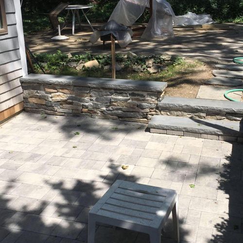 Nice and simple patio job in Newton, MA
