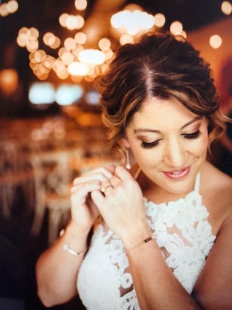 Airbrush Make-up on Bride:  ME