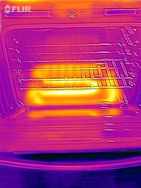 This shows an oven working as it should.