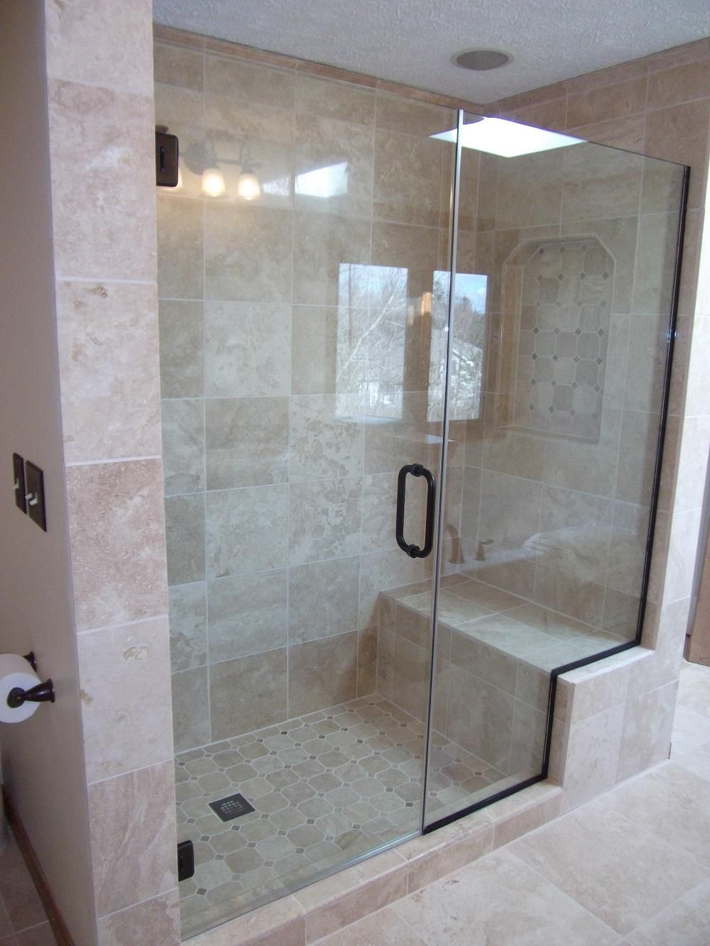 Custom 3/8" Frameless Shower Enclosure
