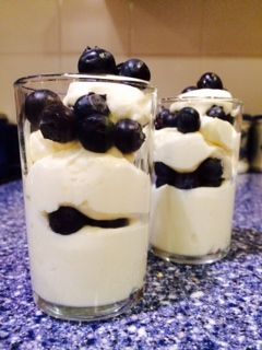 White Chocolate & Blueberry Compote