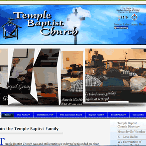 Temple Baptist Church Website.