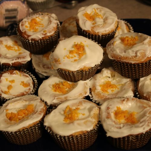 Blue Moon Cupcakes!
24ct. Orange Cake with Candied