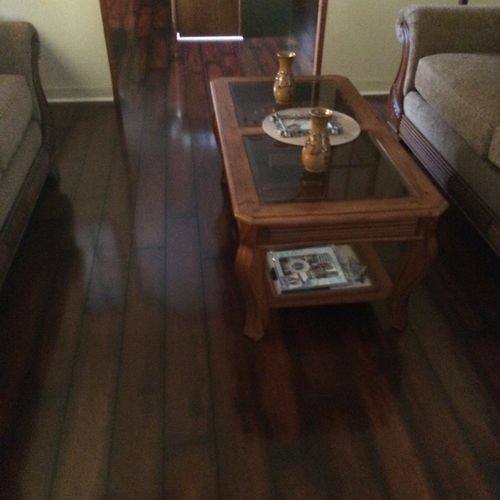 After laminate floor was complete