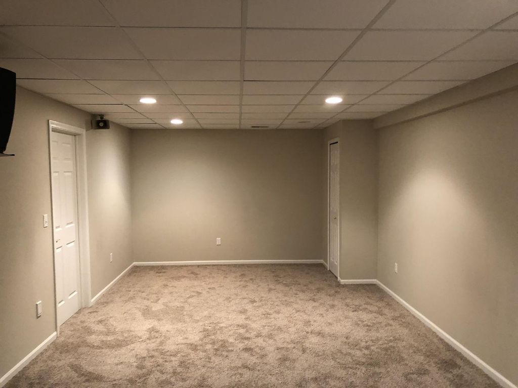 Replaced ceiling tiles
